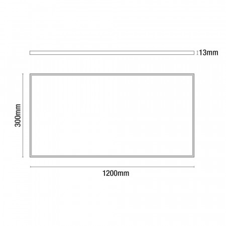 Panel LED Ultraslim Rectangular 36W 3200lm 1200x300mm 4000K 7hSevenOn Panel LED Ultraslim Rectangular 36W 3200lm 1200x300mm 4000K 7hSevenOn