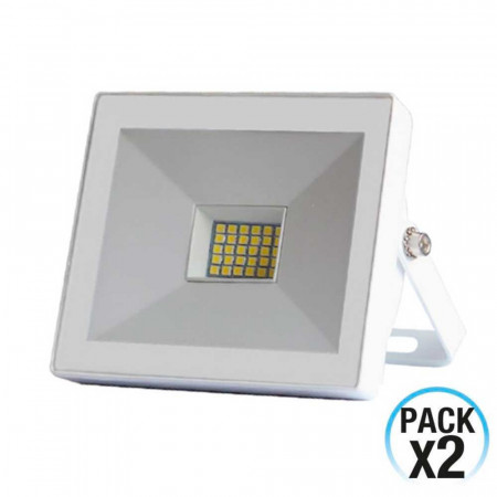 Pack 2 Proyectores LED 20W Ultraslim de Exterior Orientable Blanco 4000K 7hSevenOn Outdoor Pack 2 Proyectores LED 20W Ultraslim de Exterior Orientable Blanco 4000K 7hSevenOn Outdoor