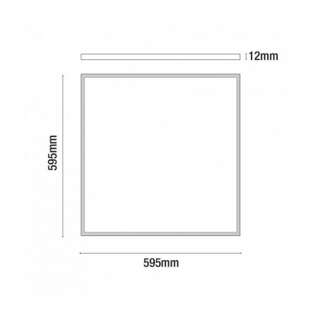Panel LED Ultraslim Cuadrado 48W 3600lm 600x600mm 3000K Eilen Panel LED Ultraslim Cuadrado 48W 3600lm 600x600mm 3000K Eilen