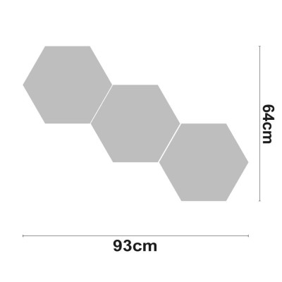 Dekorative LED-Leuchte „TRIO“, 30 W, 2400 lm, 4000 K, 64 × 93 cm, 7hSevenOn Deco, LED-Blenden und LED-Leisten 2