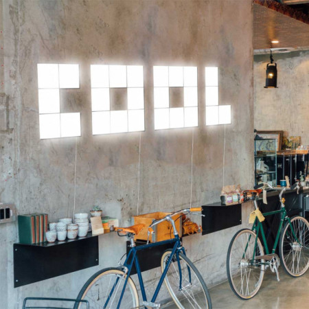 Letra LED COOL Decorativa 75 W, 5000 lm, 4000 K, 45 x 180 cm 7hSevenOn Deco Ecrãs e Barras LED 3