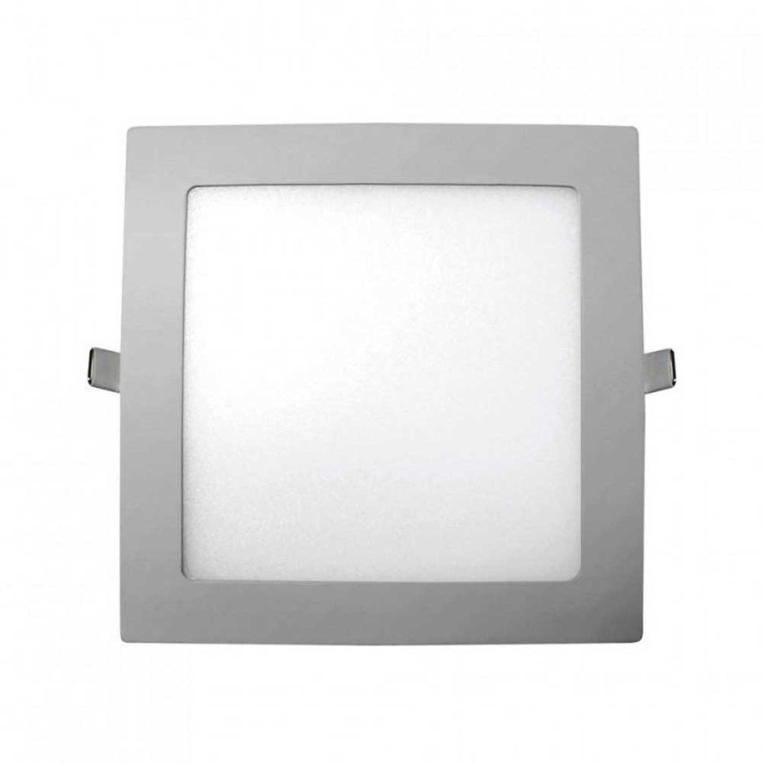 Downlight LED Ultraslim Recesso Quadrado 15W 1100lm 20,5x20,5cm 4000K Alumínio 7hSevenOn Downlight Recesso 1