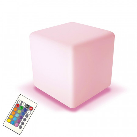 Cubo LED RGB Decorativa 40x40cm con Mando 7hSevenOn Outdoor Cubo LED RGB Decorativa 40x40cm con Mando 7hSevenOn Outdoor