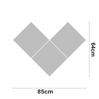 Figura LED ARROW Decorativa 30 W, 2400 lm, 4000 K, 64 x 85 cm, 7hSevenOn Deco, Ecrãs e Barras LED 2