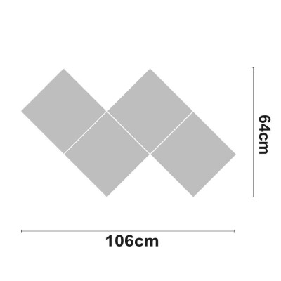 Luminaire LED décoratif RAY 40 W, 3 200 lm, 4 000 K, 64 × 106 cm 7hSevenOn Deco Écrans et barrettes LED 2