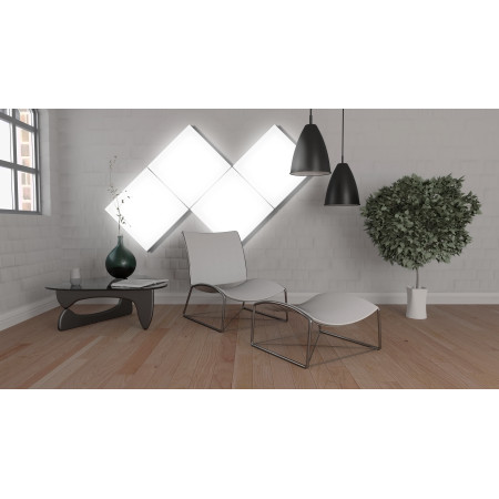Luminaire décoratif LED RAY 40 W, 3 200 lm, 4 000 K, 64 x 106 cm 7hSevenOn Deco Écrans et barrettes LED 3