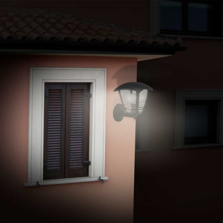 Aplique de Pared Ascendente de Exterior IP44 Moderno Negro 7hSevenOn Outdoor Aplique de Pared Ascendente de Exterior IP44 Moderno Negro 7hSevenOn Outdoor