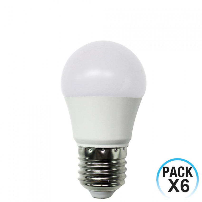 Pack 6 Bombillas LED Esférica E27 6W Equi.40W 470lm 15000H
1Primer Leader Pack 6 Bombillas LED Esférica E27 6W Equi.40W 470lm 15000H
1Primer Leader
