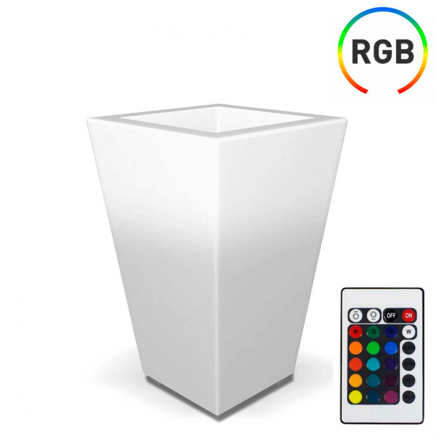 Macetero LED RGB Decorativo 70x45cm con Mando 7hSevenOn Outdoor Macetero LED RGB Decorativo 70x45cm con Mando 7hSevenOn Outdoor