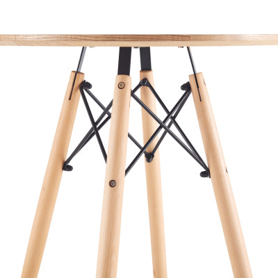 Mesa de Té Estilo Nórdico Redonda 74x60cm Thinia Home Mesas Bajas 3