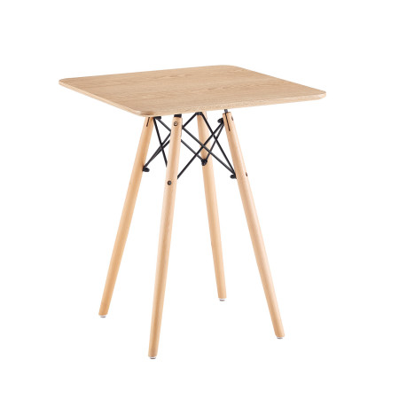 Mesa de Té Estilo Nórdico Cuadrada 74x60x60cm Thinia Home Mesas Bajas 1