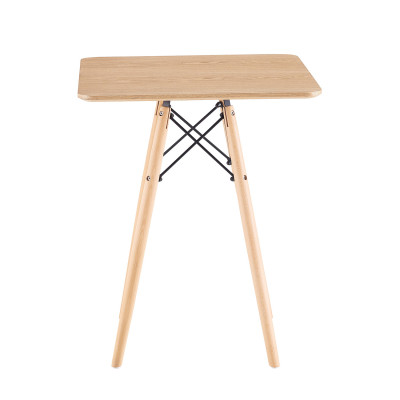 Mesa de Té Estilo Nórdico Cuadrada 74x60x60cm Thinia Home Mesas Bajas 2