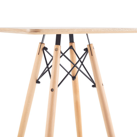 Mesa de Té Estilo Nórdico Cuadrada 74x60x60cm Thinia Home Mesas Bajas 4