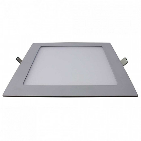 Downlight LED Ultraslim Recesso Quadrado 15W 1100lm 20.5x20.5cm 4000K Alumínio 7hSevenOn LED Downlight Recesso 4