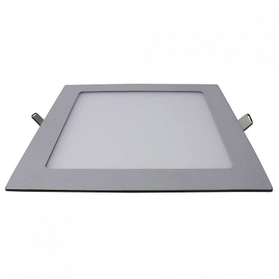 Downlight LED Ultraslim Empotrable Cuadrado 15W 1100lm 20.5x20.5cm 4000K Aluminio 7hSevenOn LED Downlight Empotrable 4