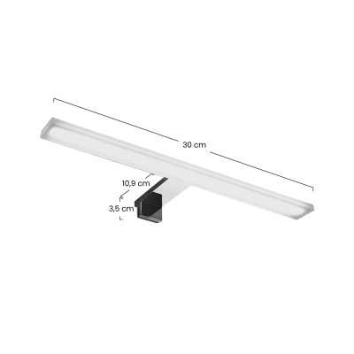 LED-Wandleuchte für das Badezimmer, offenes Profil, 7,2 W, 4200 K, 7hSevenOn Wandleuchten für das Badezimmer 3
