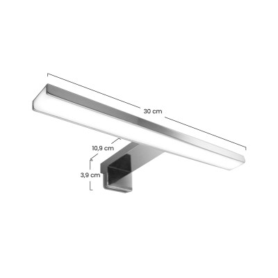 LED-Wandleuchte für das Badezimmer, schlankes Design, 7,2 W, 4200 K, 7hSevenOn, Wandleuchten für das Badezimmer 3