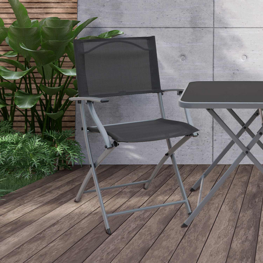 Silla Plegable con Brazos Ada 49x54x84cm 7house