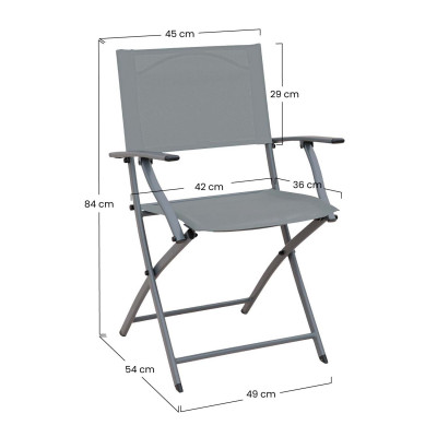 Cadeira rebatível Ada com braços 49x54x84cm 7house Mesas e cadeiras rebatíveis 9