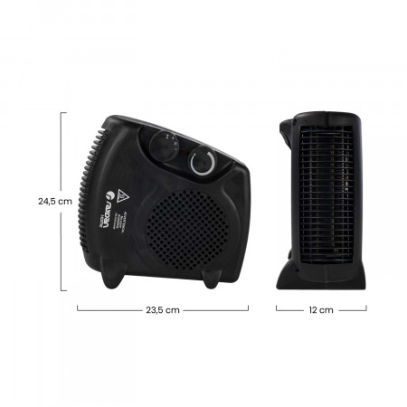 Aquecedor compacto vertical/horizontal 2000W Raydan Home Aquecedores eléctricos 5