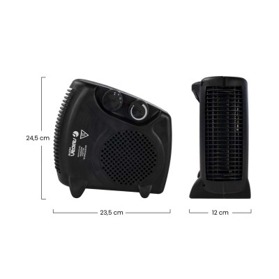 Aquecedor compacto vertical/horizontal 2000W Raydan Home Aquecedores eléctricos 5