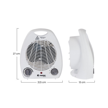 Calefactor Vertical Compacto 2000W Raydan Home Calefactores Eléctricos 6