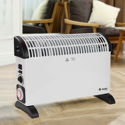 Convector con Turbo y Temporizador 2000W Blanco Raydan Home Convectores 7