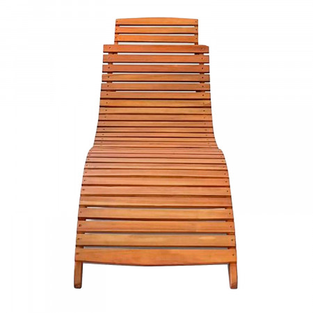 Tumbona Plegable de Madera de Acacia con Cojín Wasaga 7house Hamacas y Tumbonas 3