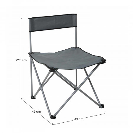 Silla Plegable de Camping 49x49x72,5cm 7house Mesas y Sillas Plegables 9
