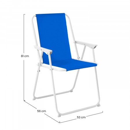Cadeira de campismo/praia dobrável 53x56x79cm 7house Mesas e cadeiras dobráveis 4