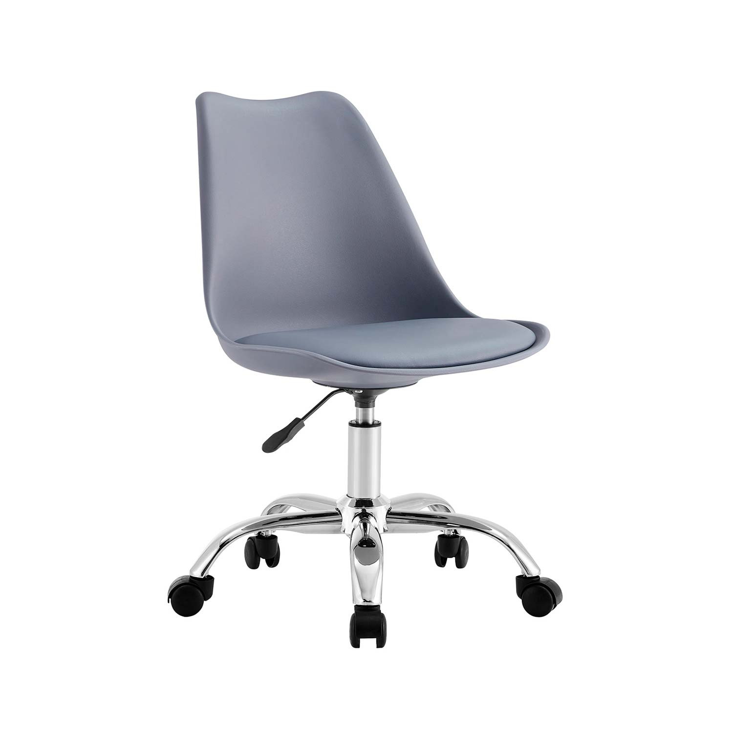 Christie silla de escritorio de color gris con ruedas