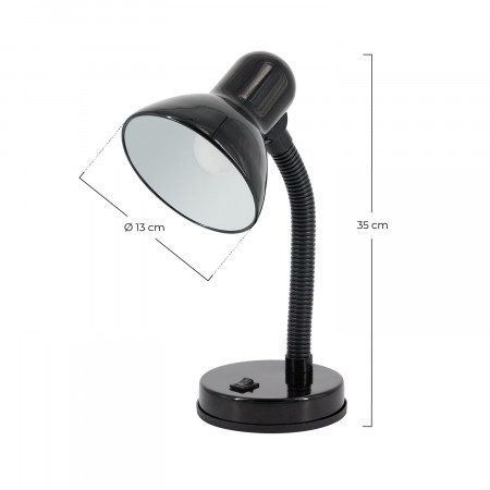 Flexo de Sobremesa Orientable E27 Negro 7hSevenOn Flexos y Lámparas de Escritorio 6 Flexo de Sobremesa Orientable E27 Negro 7hSevenOn Flexos y Lámparas de Escritorio 6