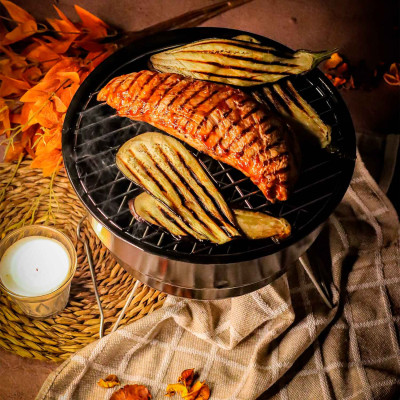 Barbacoa de Carbón con Bolsa Isotérmica Marjal Negro Ø26,5x22,5cm 7house Barbacoas 5