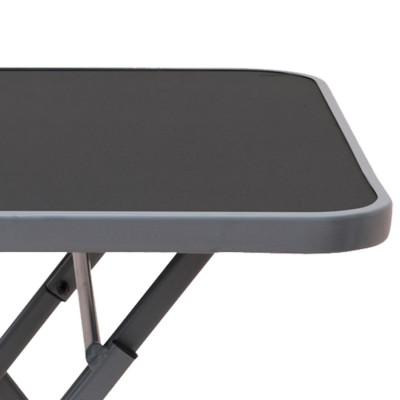 Mesa Plegable Cuadrada Emili Gris Oscuro 60x60x72cm 7house Mesas y Sillas Plegables 2