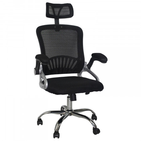 Cadeira de secretária com rodízios New Order Preto 120x104x59,5cm Thinia Home Cadeiras de secretária com rodízios 1