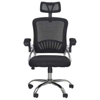 Cadeira de secretária com rodízios New Order Preto 120x104x59,5cm Thinia Home Cadeiras de secretária com rodízios 2