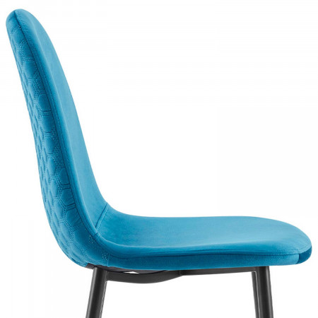 Pack 2 Sillas de Comedor Terciopelo Lonche 91x51x44cm Thinia Home Sillas de Comedor de Diseño 19