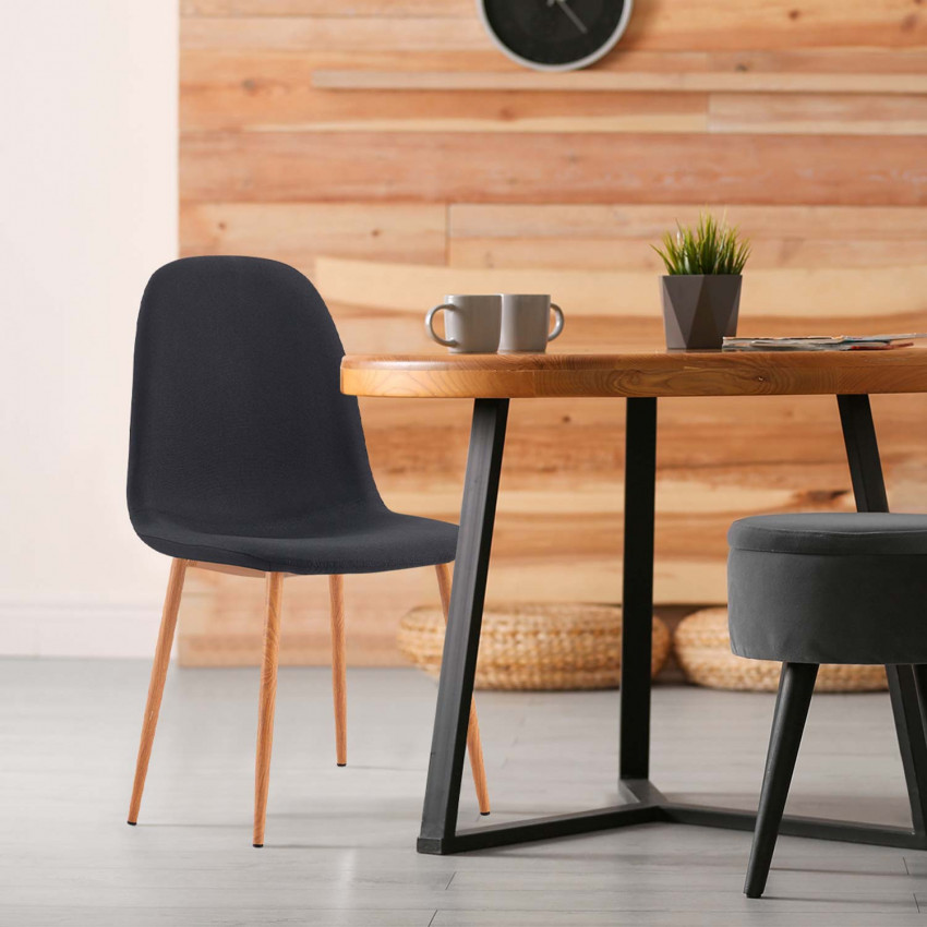 Pack 4 Sillas de Comedor Lino 91x51x44cm Thinia Home