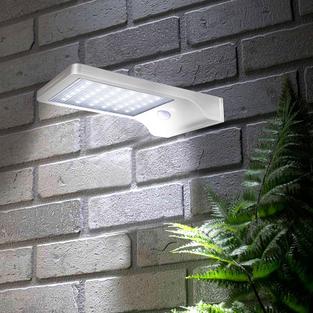Candeeiro de parede exterior LED solar com sensor de movimento 3000K 7hSevenOn Outdoor Candeeiro de parede exterior 12