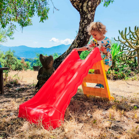 Tobogán para Niños Plegable Rojo/Amarillo 124x46x72cm GH91 Juegos de Exterior para Niños 7 Tobogán para Niños Plegable Rojo/Amarillo 124x46x72cm GH91 Juegos de Exterior para Niños 7