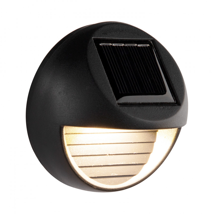 ️ Pack 2 Apliques Solares de Pared Negro ORION91