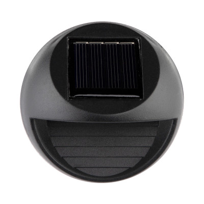 Pack 2 Apliques de Pared Solares LED Exterior Negro 3000K 7hSevenOn Outdoor Apliques de Exterior 3