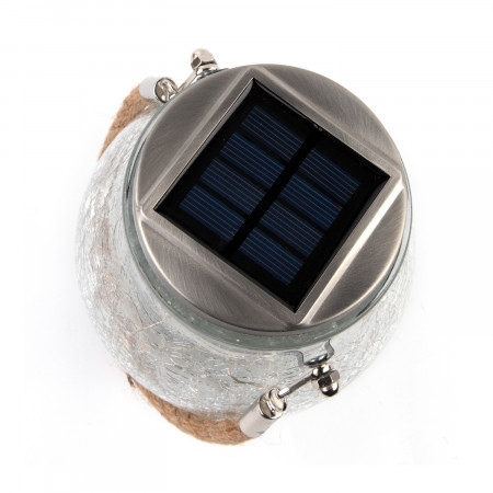 Candeeiro pendente solar LED exterior prata 3000K 7hSevenOn Outdoor Iluminação solar 3