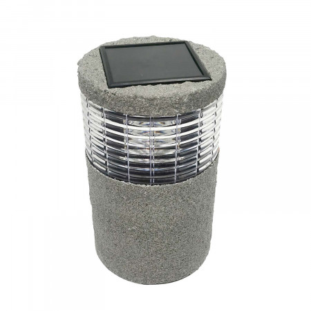 Farol Solar LED Exterior Redondo Cinzento 6000K 7hSevenOn Outdoor Iluminação Solar 2