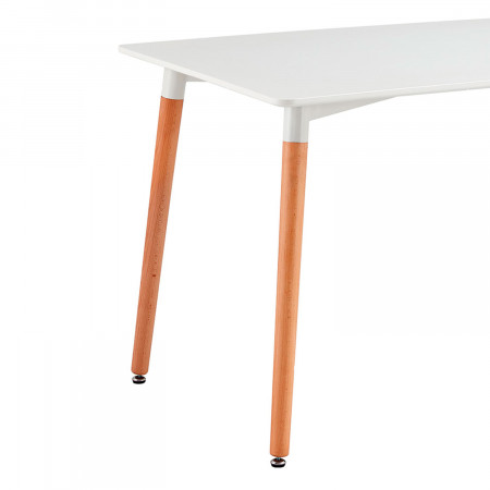 Conjunto Comedor Mesa Rectangular Blanca y 4 Sillas de Terciopelo Respaldo Bajo Eskol Thinia Home Conjuntos de Mesa y Sillas de Conjunto Comedor Mesa Rectangular Blanca y 4 Sillas de Terciopelo Respaldo Bajo Eskol Thinia Home Conjuntos de Mesa y Sillas de