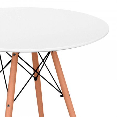 Conjunto Comedor Mesa Redonda Blanca y 2 Sillas de Terciopelo Respaldo Bajo Liska Rosa Thinia Home Conjuntos de Mesa y Sillas de Conjunto Comedor Mesa Redonda Blanca y 2 Sillas de Terciopelo Respaldo Bajo Liska Rosa Thinia Home Conjuntos de Mesa y Sillas de