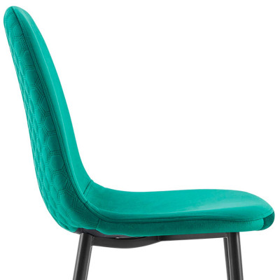 Conjunto Comedor Mesa Redonda Blanca y 2 Sillas de Terciopelo Lynae Verde Thinia Home Conjuntos de Mesa y Sillas de Comedor 4