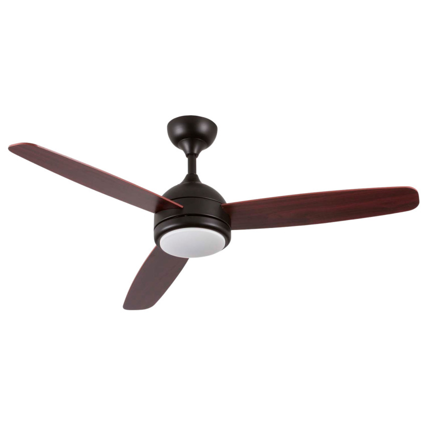 Ventilatore da soffitto con luce, 3 pale, 56 W, 6 velocità, Vermont, nero Dayron Ventilatori da soffitto 1