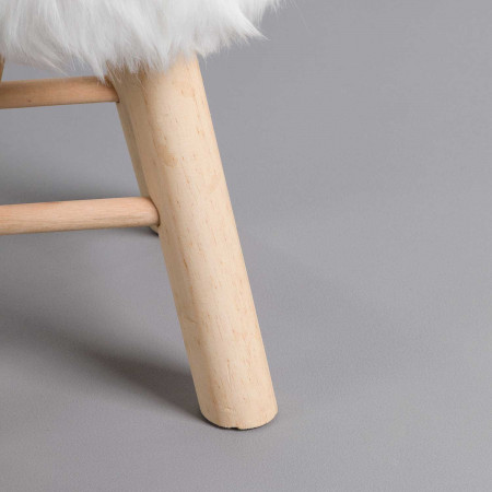 Taburete Bajo Beyza Blanco 28x40cm Thinia Home Puffs 3 Taburete Bajo Beyza Blanco 28x40cm Thinia Home Puffs 3