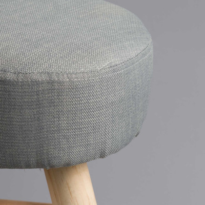 Taburete Bajo Abi Gris 28x40cm Thinia Home Puffs 2